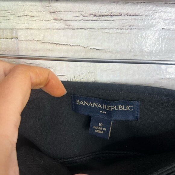 Banana Republic. Double breasted wrap skirt black size 10 - Picture 4 of 6